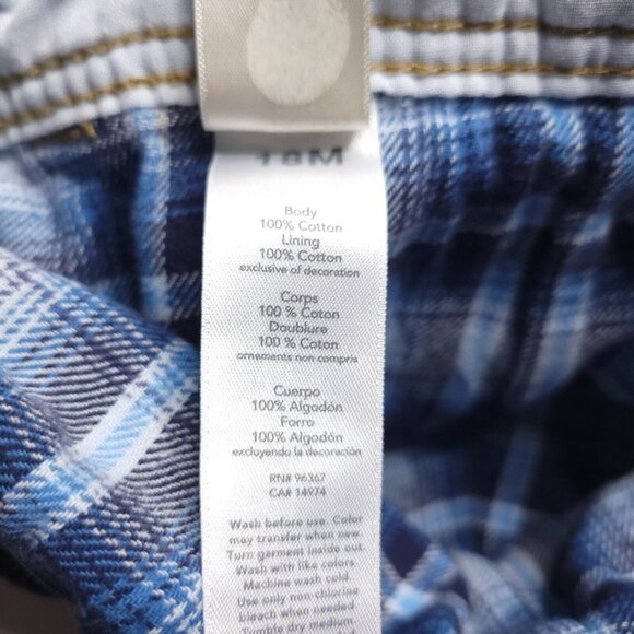 Oshkosh Bgosh Denim Bib Overalls Baby Boys Flannel Lined Plaid 18M Vestbak - Picture 3 of 4